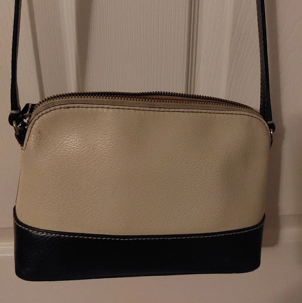 Kate Spade Bay Street Hanna Crossbody Bag Pebble and Black
